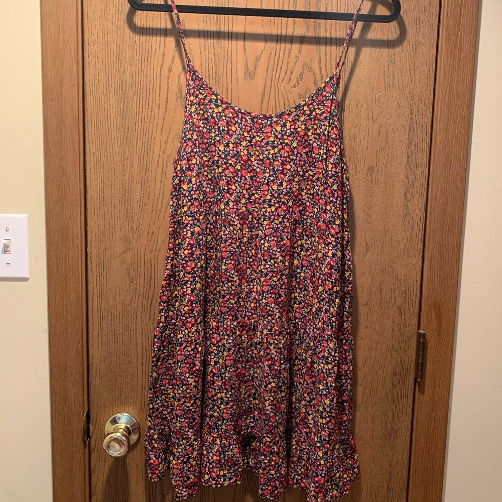 Flower printed sun dress